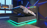 Twin size Upholstered, 360 surround LED function, Buttons/Apps/Remote Control, hydraulic storage N736P188805G