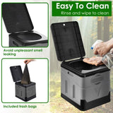 Portable with Carry Bag Foldable Emergency with Lid Trash Bags Camping Foldable 33357478