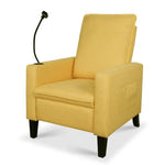 ZUN Recliner Chairs for Adults, Adjustable Recliner Sofa with Mobile Phone Holder & Cup Holder, Modern W680136982