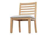 2-Piece Farmhouse Dining Chairs Set, Upholstered Dining Chairs with High Ladder Back, Classic N752P436724N