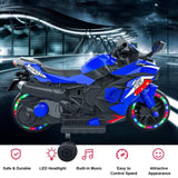 12V Electric Motorcycle for Kids, Powered Toy Motorcycle, Child Motorcycle Ride On with Light Wheels 32935697
