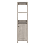 ZUN Arctic Linen Cabinet, With Four Shelves, Single Door Cabinet B128P148857