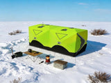 8-Person Pop-Up Ice Fishing Shelter, Insulated with 2 Doors & Carrying Bag, Bright Green 85623420