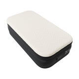 Twin Air Mattress with Built-in Pump, 18in Foam Topper Blow up Mattress, Quick Inflation/Deflation 48417832
