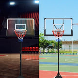 Portable Basketball Basketball System 8-10ft Height Adjustable for Youth Adults LED Basketball 06839741