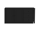 89.7''Wooden Sideboard with Extendable Table,Multifunctional Storage Cabinet with 2 Doors N711P334768B