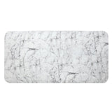 3pc Stylish Occasional Table Set White Marble Print Tempered Glass Top Coffee Table and End Tables B011P298386