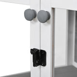 TOPMAX 63'' Height Garden Wood Storage Cabinet Outdoor Tool Storage Shed, N717P233276E