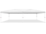 10x20 ft Instant Pop Up Canopy Tent White, 6 Mesh Panels 2 Doors 4 Net Sides, Powder Coated Iron 66103089