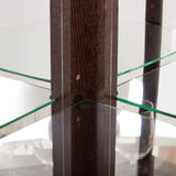 Lighted Corner Curio Cabinet - Elegant Glass Display Case Living Room & Bar Storage - Perfect W1758P294618