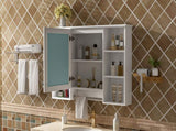 3-in-1 Bathroom Mirror Cabinet, 42 inch Wall Mounted Medicine Cabinet with Adjustable Shelf & Soft N710P358613K