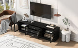 ZUN U-Can 68.9'' Modern Minimalist TV Stand for TVs up to 75 Inches, Entertainment Center Media Console N724P198482B