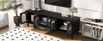 ZUN U-Can 68.9'' Retro TV Stand for TVs up to 75 Inches, Entertainment Center Media Console with Fluted N724P198468B