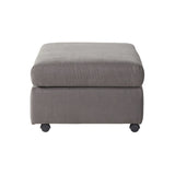 Enda Oversized Living Room Pillow Back Cuddler Arm Chair with Ottoman T2574P196962