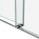 60*66" Frameless Double Sliding Shower Door, Double Shower Door, 3/8 SGCC Tempered Glass, T3177P320584