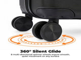 20-28 inch Luggage, Expandable Hardside Suitcase with Spinner Wheels, Blue,Black 02960080
