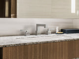 Brushed Nickel Widespread Bathroom Faucet, Waterfall Bathroom Faucets for Sink 3 Hole, 2-Handles 13494732