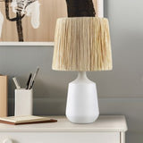 ZUN Ceramic Table Lamp White See below B035P264538