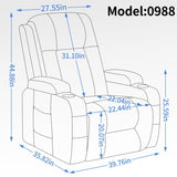 ZUN Infinite Position Single Motor Up to 350 LBS Power Lift Recliner Chair for Elderly, Heavy Duty 57463493