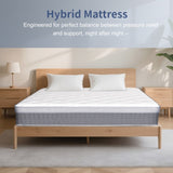 Queen Size Mattress in a Box 12 Inch Memory Foam Hybrid Mattress with Pocketed Springs Medium Firm 12804361