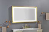 48" x 30" LED Bathroom Mirror with Aluminum Frame, Wall Mounted Vanity Mirror, Anti-Fog, Memory, 3 W928P333058