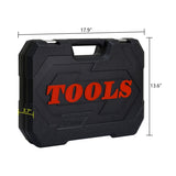 Tool Set - Socket and Ratchet Wrench Toolbox, 171pcs Tool Box, Universal Home Car Repair Tool Set W1102P203830