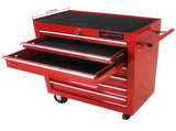 7 DRAWERS MULTIFUNCTIONAL TOOL CART WITH WHEELS-RED W1102107324
