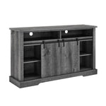 ZUN TV Stand for 65 Inch TV, Entertainment Center with Storage Cabinets and Sliding Barn Door, Mid W1781P268266