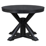 ZUN Retro Functional Extendable Dining Table with a 12" Leaf for Dining Room and Living Room 81642106