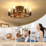 ZUN Dimmable Ceiling Fans with Lights and Remote W2738P242330