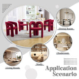 COOLMORE Contemporary Designed Velvet Fabric Upholstered Accent/Dining Chair /Barrel Side Chairs W395P224755