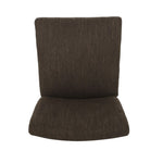 ZUN Contemporary Fabric Button Tufted 26 Inch Counter Stools, Set of 2, Brown 71254.00BRN