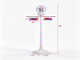 5 FT Christmas Street Lamp Post with Ferris Wheel Snow Globe Lantern, Color Light, Snowfall & Music, 28778664