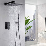 12 Inch Bathroom Rain Shower Combo Set With Hand Shower W121749882