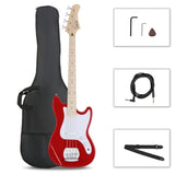 4 String 30in Short Scale Thin Body GB Electric Bass Guitar with Bag Strap 72743126
