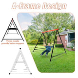 Swing Sets Backyard, Swingset Outdoor Kids, Toddler Porch Swing, Metal A-Frame Swing Stand 20732683