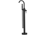 Freestanding Bathtub Faucet Tub Floor Mount Bathroom Faucets Brass Single Handle with Hand Shower 18737631