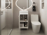 Waterford Vanity Sink, Bathroom, White B092P329251