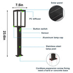 ZUN Solar Outdoor Light Pathway Dusk to Dawn Garden Lighting W2181P169887