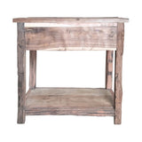 31.5x17.5x31.5" Rustic 2-Drawer Kitchen Island W2078P174935