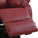 ZUN Red Pillow Top Arms Rocker Recliner B062P186515