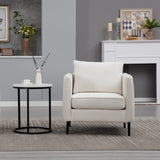 Accent Chair for Living Room, Velvet Comfy Single Sofa Chair Mid-Century Modern Armchair with 1 W3244P327103