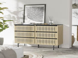 Bedroom Storage Cabinet,Six drawer storage,Large Capacity,Modern Minimalist Drawer Cabinet,Two-tone W2673P208587