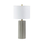 ZUN Ribbed Ceramic Table Lamp B03599400