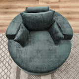 55''L Chenille Sponge single sofa,No Assembly Required,Fluffy Modern Sleeper Chair for Living room, W834P221025