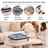 Portable Mahjong Machine, Hand-held, Mini-Mahjong, Safe,Suitable for Outdoor Play, White W1622P266188
