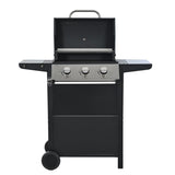 Propane Gas Grill 3 Burner Barbecue Grill, Stainless Steel 26,000 BTU Patio Garden Barbecue Grill W1650137968