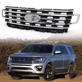 Fir For Ford Expedition 2018-2021 Front Bumper Grille Upper Grill Chrome LL1Z8200BB 67517016