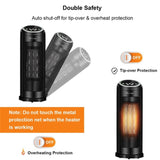 1500W Quiet Space Heater - PTC Ceramic Heating, 3 Modes , 12-Hour Timer & Remote 62596965