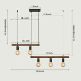 Macgregor 5 - Light Kitchen Island Pendant LightUnable ship on weekends, TK/TEMU only for 89474195